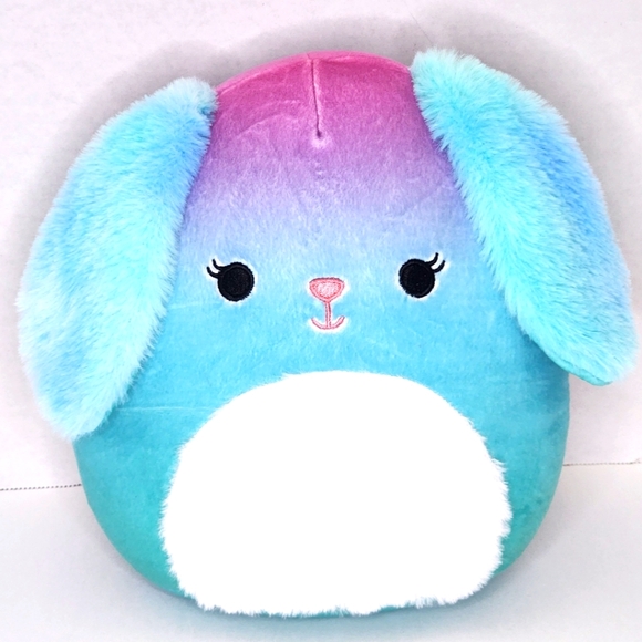 GIOVANA 🐰 8" OG Blue & Purple Ombre Bunny w Furry Ears & Belly Squishmallow NWT - Picture 1 of 9